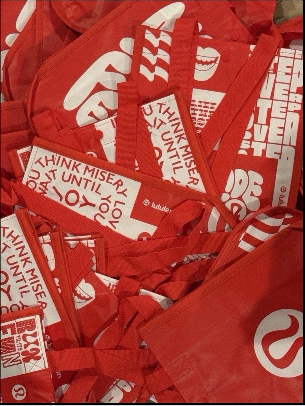 20 Lululemon shopping bags brand new 20!